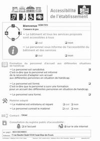 Fiche synthèse accessibilité